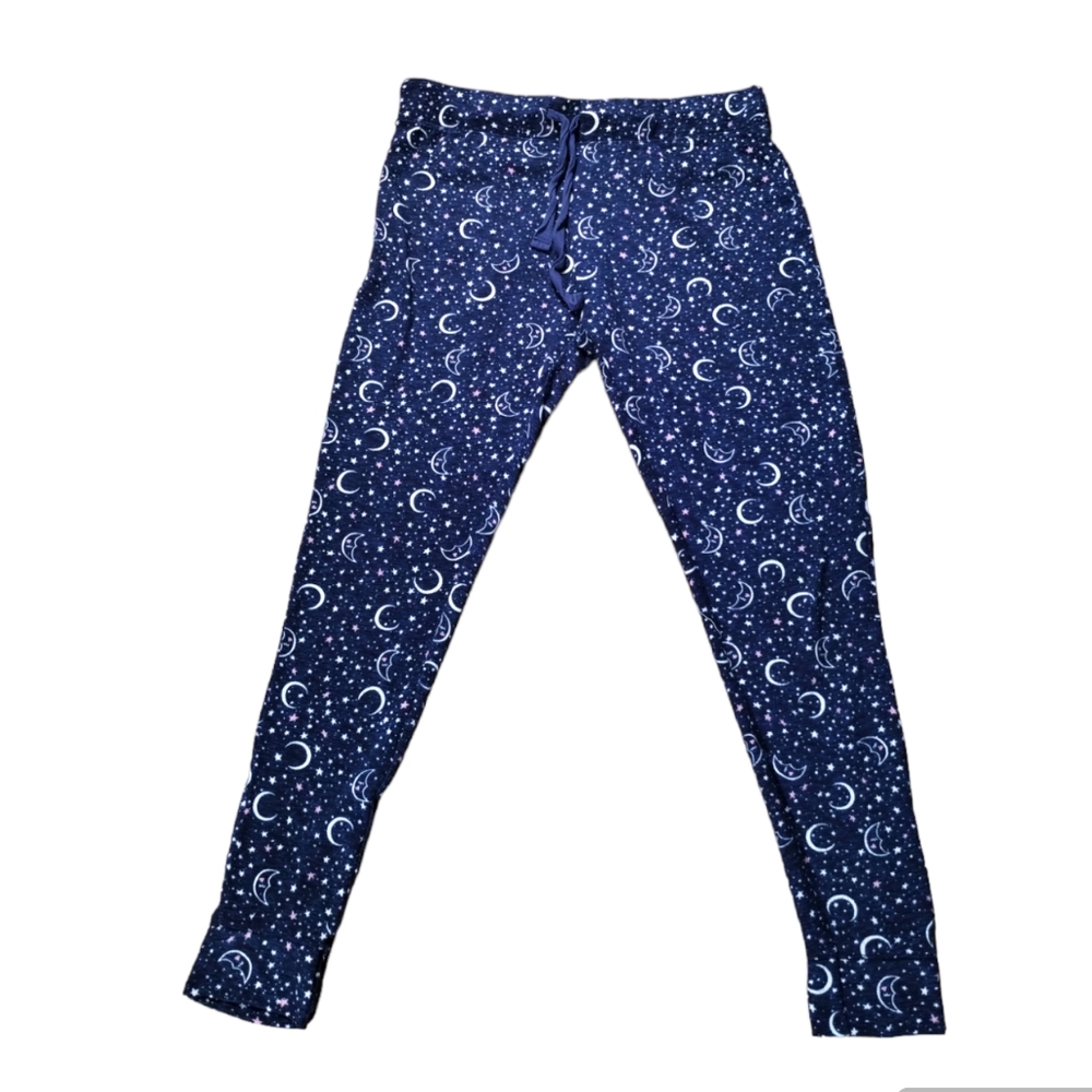 Moon and Star luna pajama Navy blue child girl size Medium